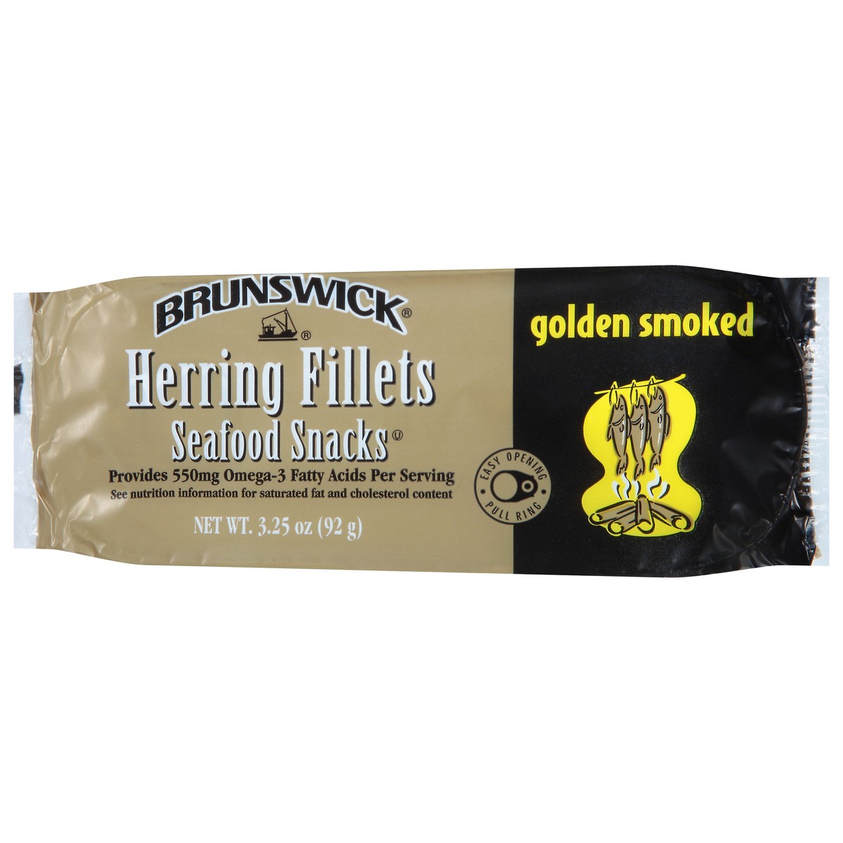 slide 7 of 9, Brunswick Herring Fillets Golden Smoked Seafood Snacks 3.25 oz, 3.25 oz