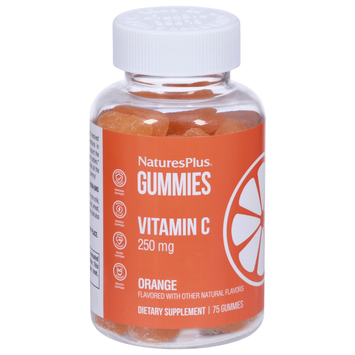 slide 7 of 9, Nature's Plus 250 mg Orange Vitamin C 75 Gummies, 75 ct