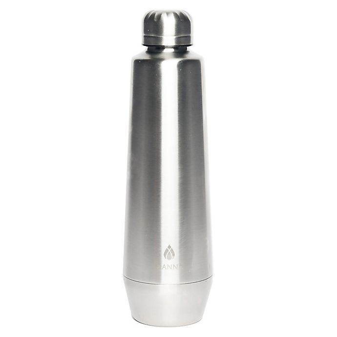 slide 1 of 1, Manna Organics Moda Metallic Water Bottle - Stainless Steel, 18 oz