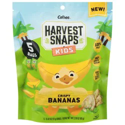 Harvest Snaps Kids Crispy Bananas, 5-0.42 Oz Bags