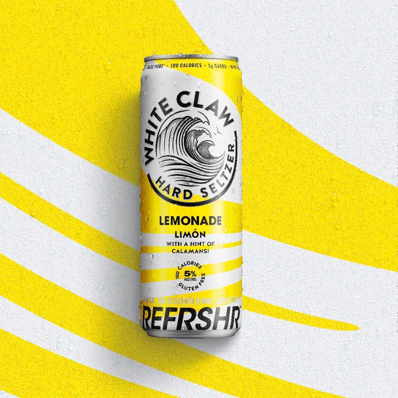 slide 3 of 3, White Claw Refresher Lemonade - 12pk/12 fl oz Cans, 12 ct; 12 fl oz