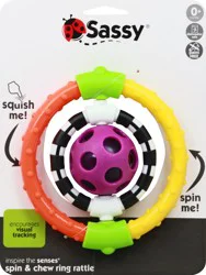 Sassy Spin & Chew Ring Rattle