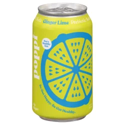 Poppi Ginger Lime Prebiotic Soda - 12 fl oz