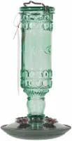 Perky-Pet Antique Bottle Glass Hummingbird Feeder - Sea-Green