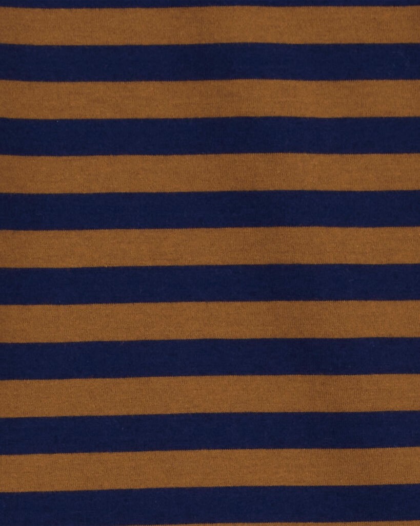 slide 2 of 2, Carter's Toddler Striped Long-Sleeve Tee Brown/Navy 4T, 1 ct