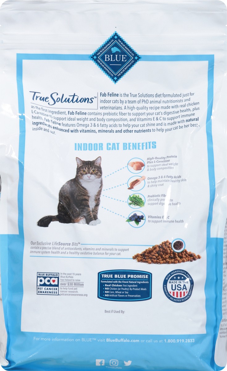 slide 5 of 9, Blue Buffalo Blue True Solutions Natural Adult Fab Feline Food for Cats 3.5 lb, 3.5 lb