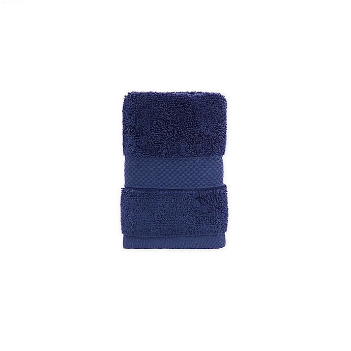 slide 1 of 8, Wamsutta Egyptian Cotton Washcloth - Navy, 1 ct