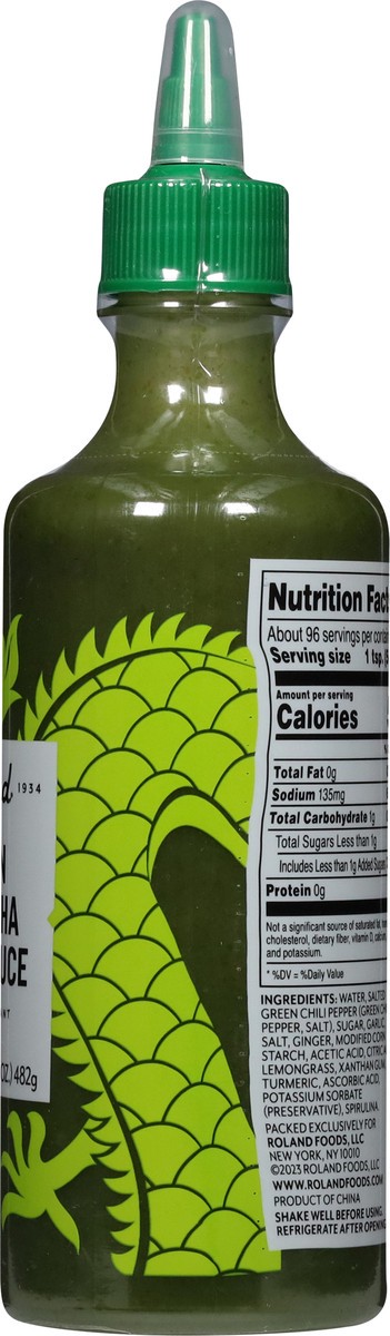 slide 12 of 13, Roland Sauce Sriracha Chili Grn 17 Oz, 17 oz