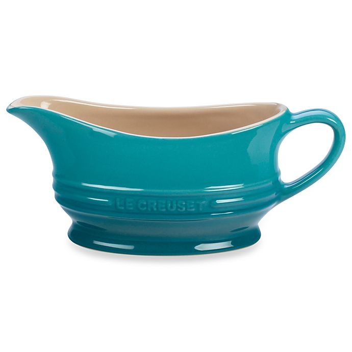 slide 1 of 1, Le Creuset Gravy Boat - Caribbean, 1 ct