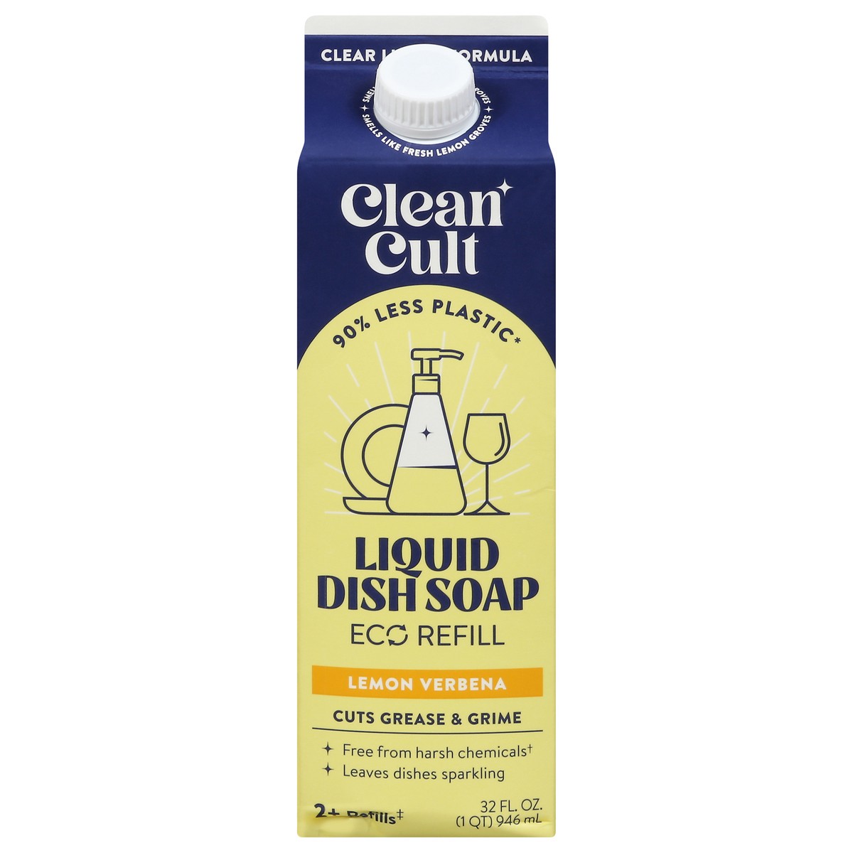 slide 9 of 13, Cleancult Lemon Verbena Liquid Dish Soap 32 fl oz, 32 fl oz