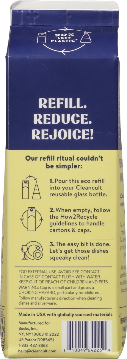 slide 13 of 13, Cleancult Lemon Verbena Liquid Dish Soap 32 fl oz, 32 fl oz