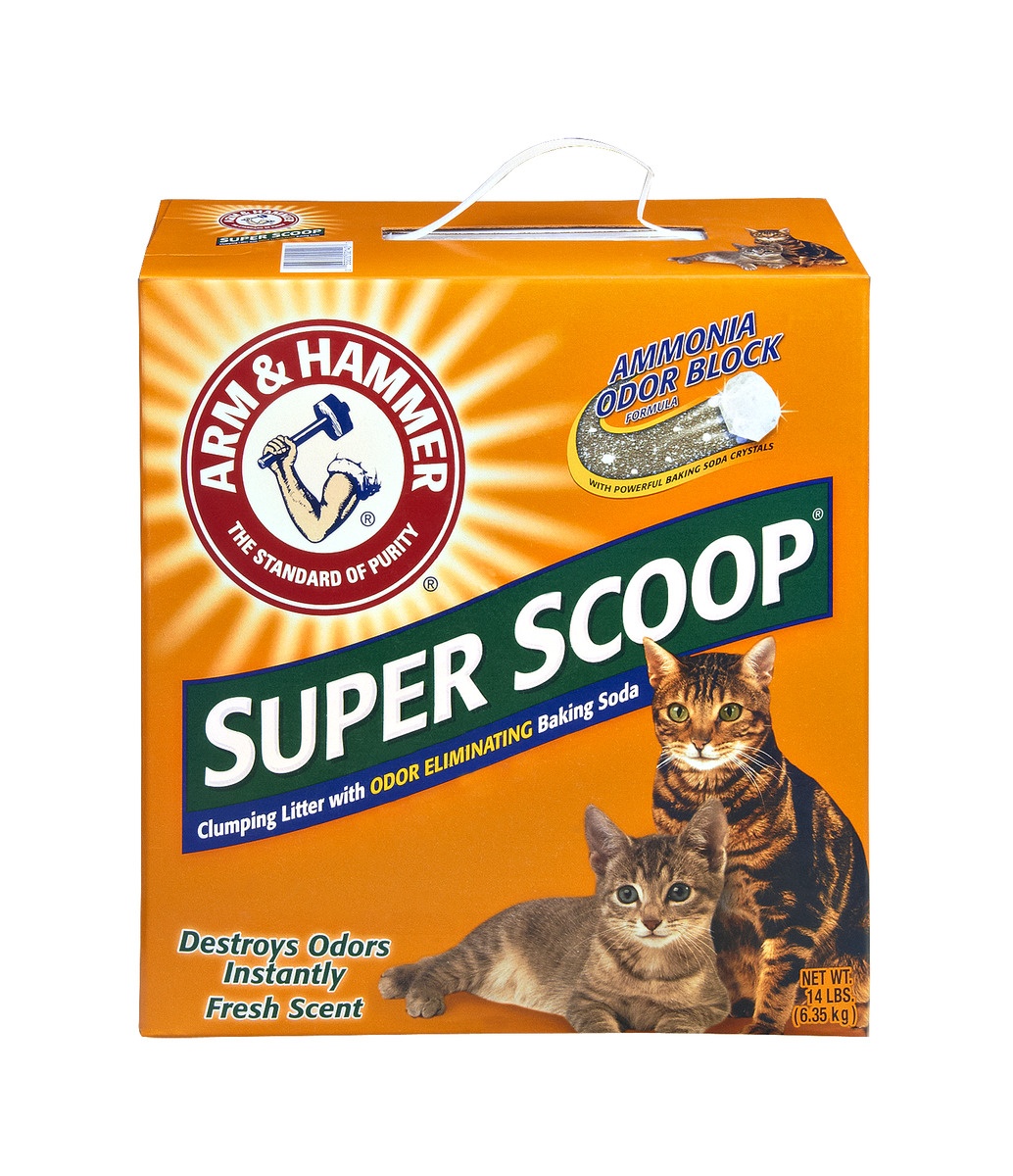 slide 1 of 3, ARM & HAMMER Spring Scent Cat Litter, 14 lb