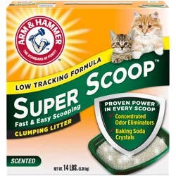ARM & HAMMER Super Scoop Clumping Litter Fresh Scent, 14 lb
