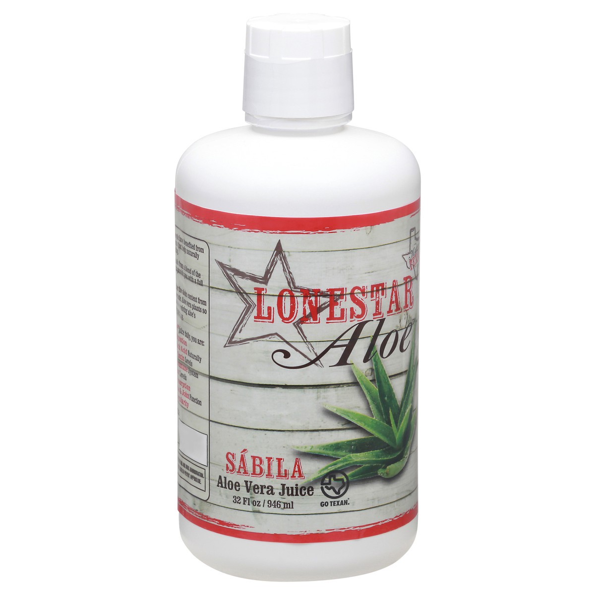 slide 3 of 12, Lonestar Aloe Sabila Aloe Vera Juice 32 fl oz, 32 oz