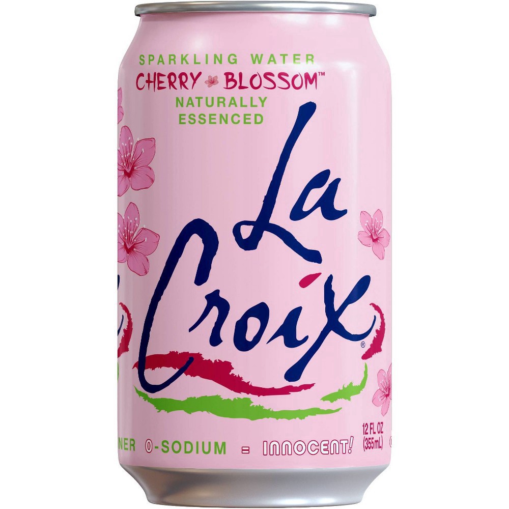 slide 2 of 9, La Croix Cherry Blossom 8 Pack 12oz, 96 oz