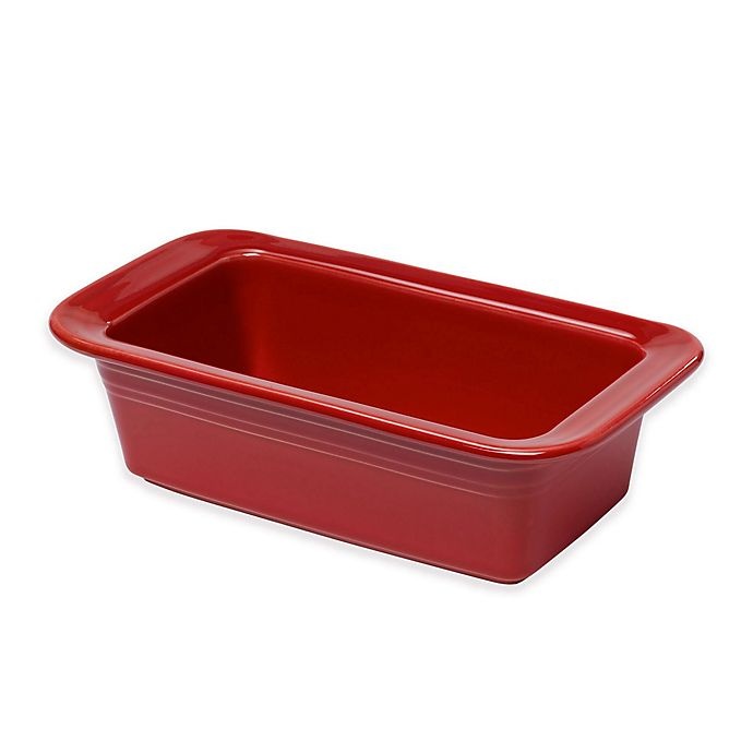 slide 1 of 3, Fiesta Loaf Pan - Scarlet, 1 ct