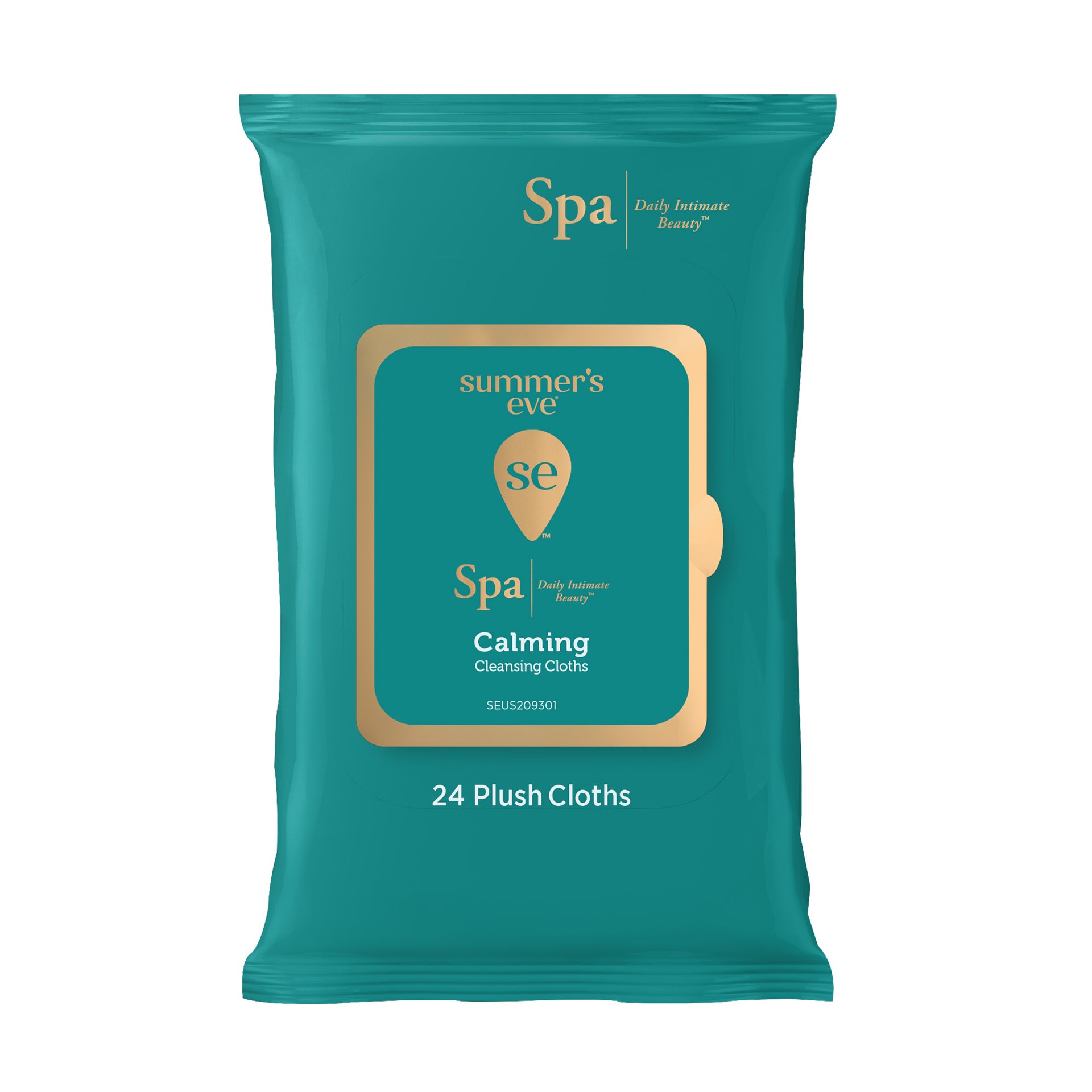 slide 1 of 7, Summer's Eve Spa Calming Chamomile Feminine Wipes, 100% Plant Based*, Plush Cloths, 24 ct, 24 ct