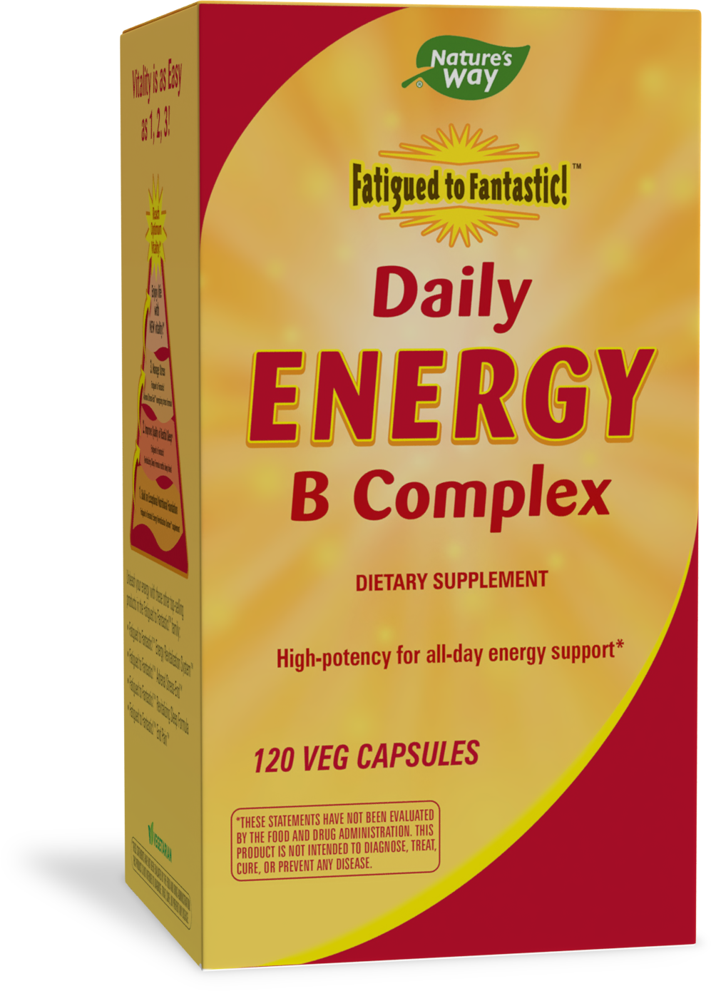 slide 1 of 5, Nature's Way Fatigued to Fantastic!™ Daily Energy B Complex, 120 VCaps, 120 ct