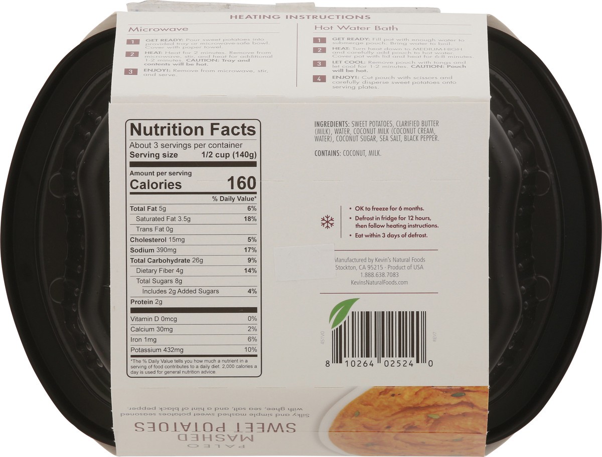 slide 3 of 11, Kevin's Natural Foods Mashed Sweet Potatoes 16 oz, 16 oz