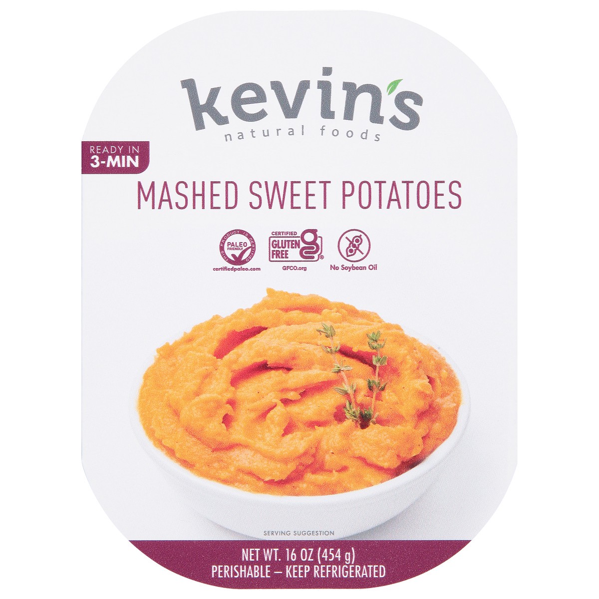 slide 1 of 11, Kevin's Natural Foods Mashed Sweet Potatoes 16 oz, 