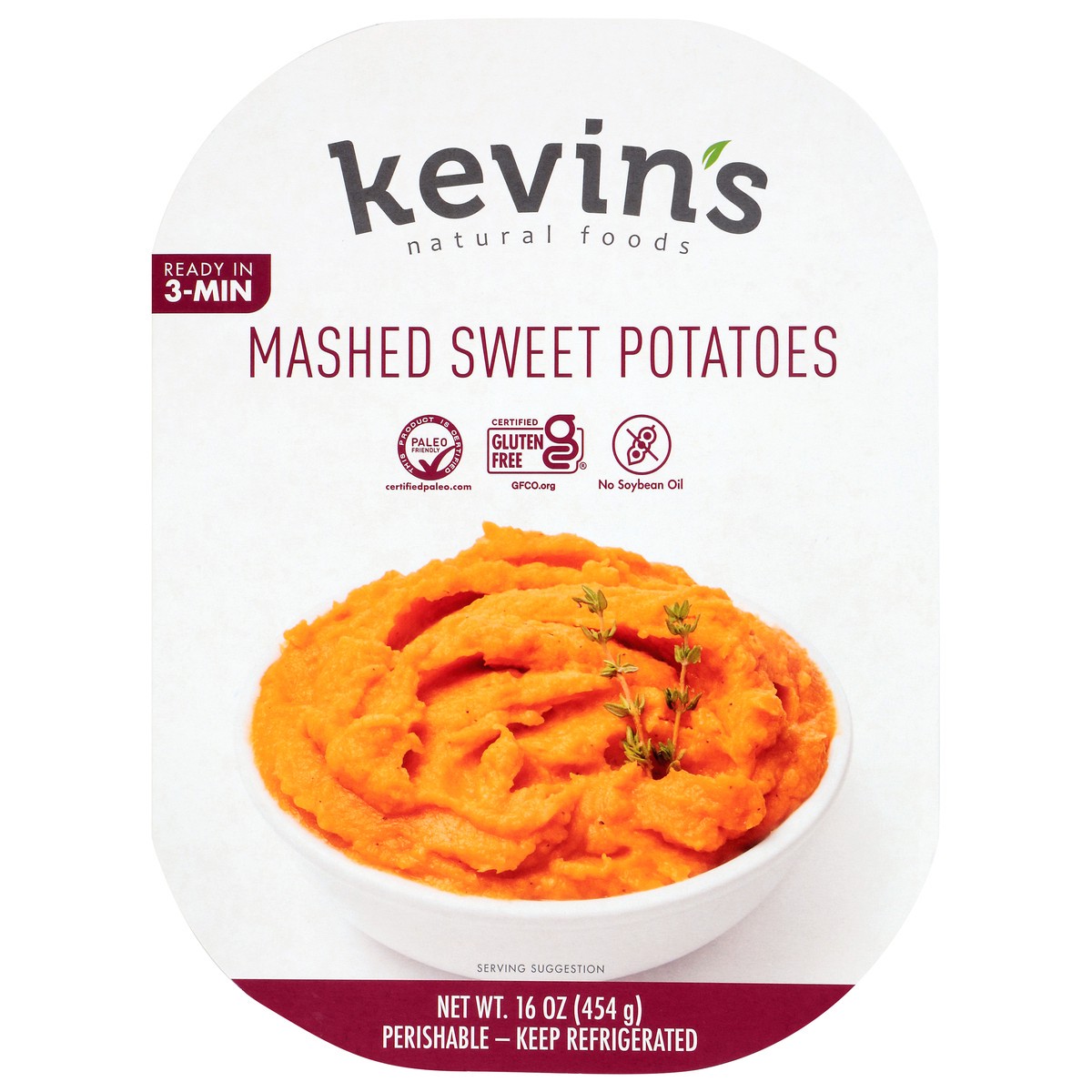 slide 1 of 11, Kevin's Natural Foods Mashed Sweet Potatoes 16 oz, 16 oz