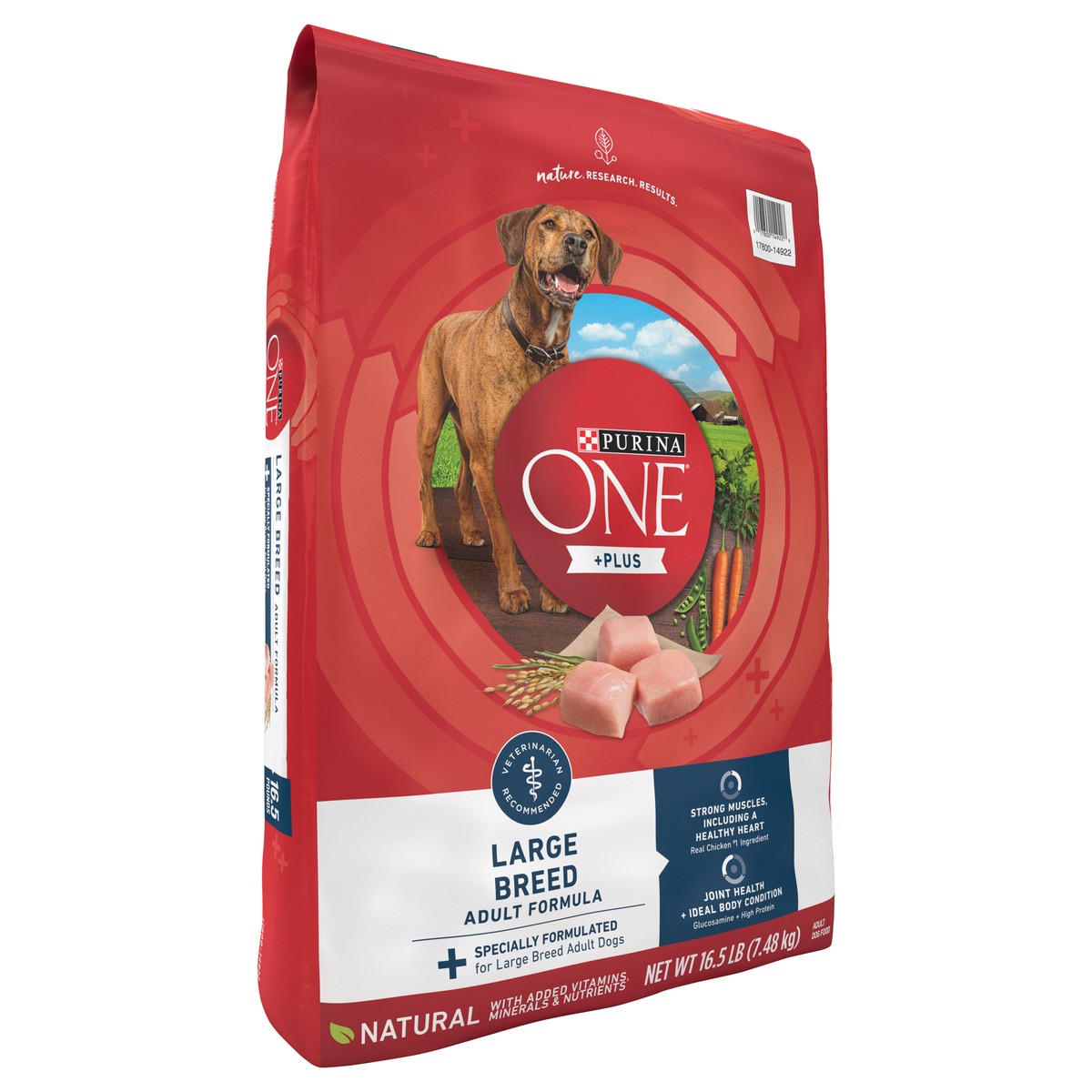 slide 4 of 9, ONE Purina ONE Plus Large Breed Adult Dog Food Dry Formula, 16.5 lb