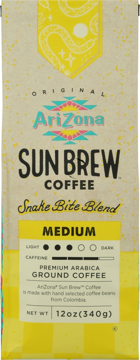 slide 1 of 11, Arizona Sun Brew Premium Arabica Ground Medium Snake Bite Blend Coffee - 12 oz, 12 oz