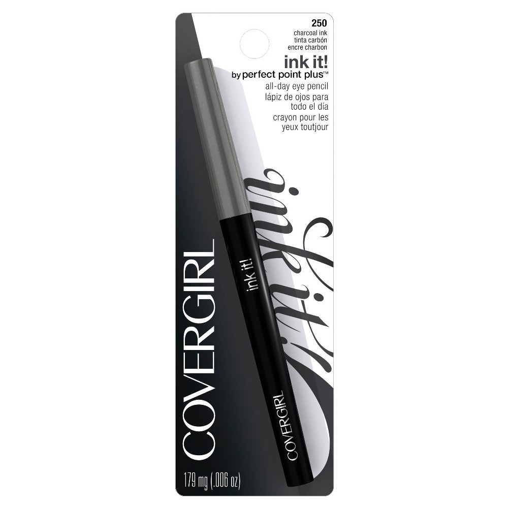 slide 3 of 4, Covergirl Perfect Point Ink It! Eyeliner 250 Charcoal Ink, 0.01 oz