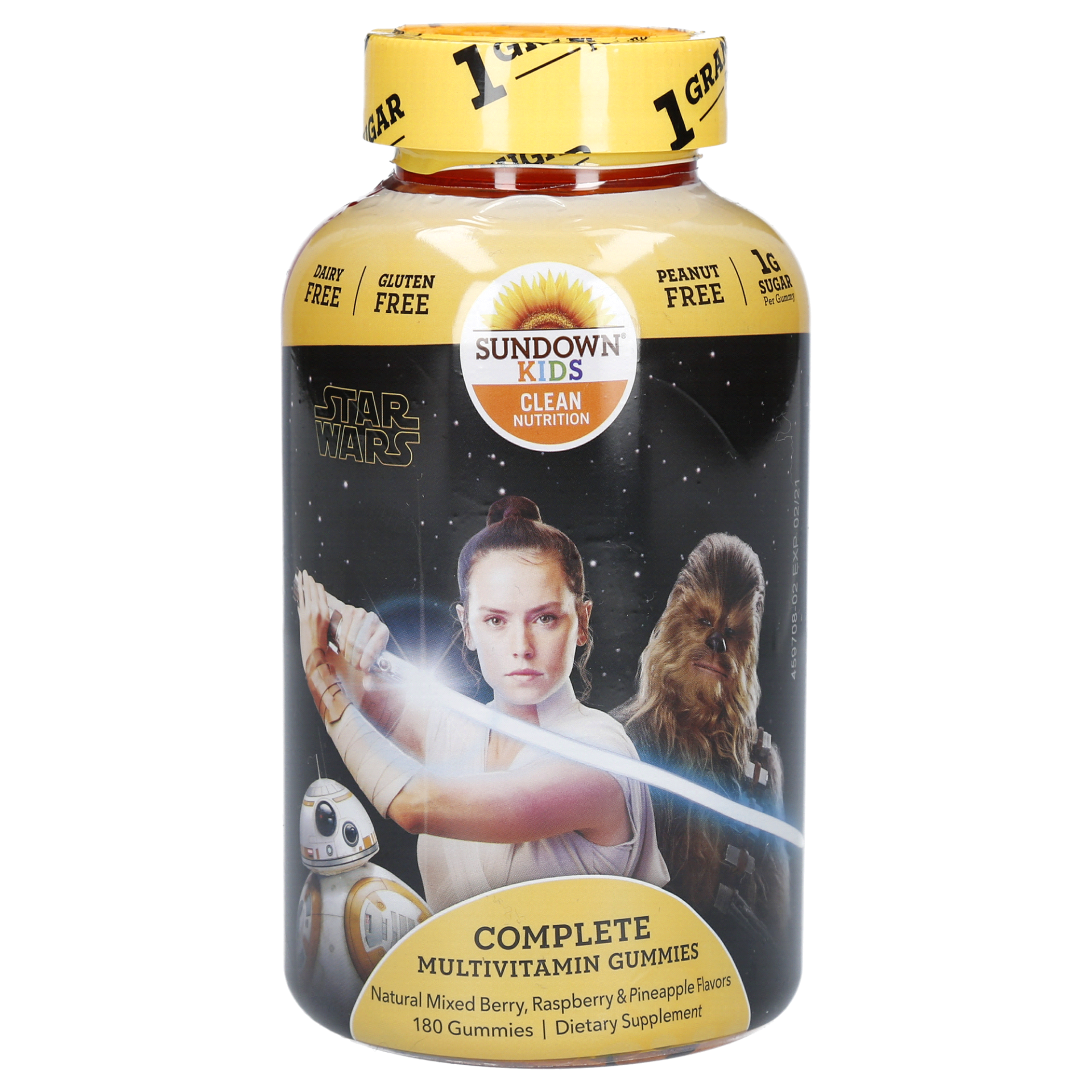 slide 1 of 1, Sundown Naturals Kids Star Wars Complete Multivitamin Gummies, Mixed Berry, Raspberry & Pineapple Flavored, 180 ct