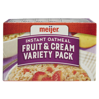 slide 15 of 29, Meijer Fruit & Cream Oatmeal Variety Pack, 10 ct