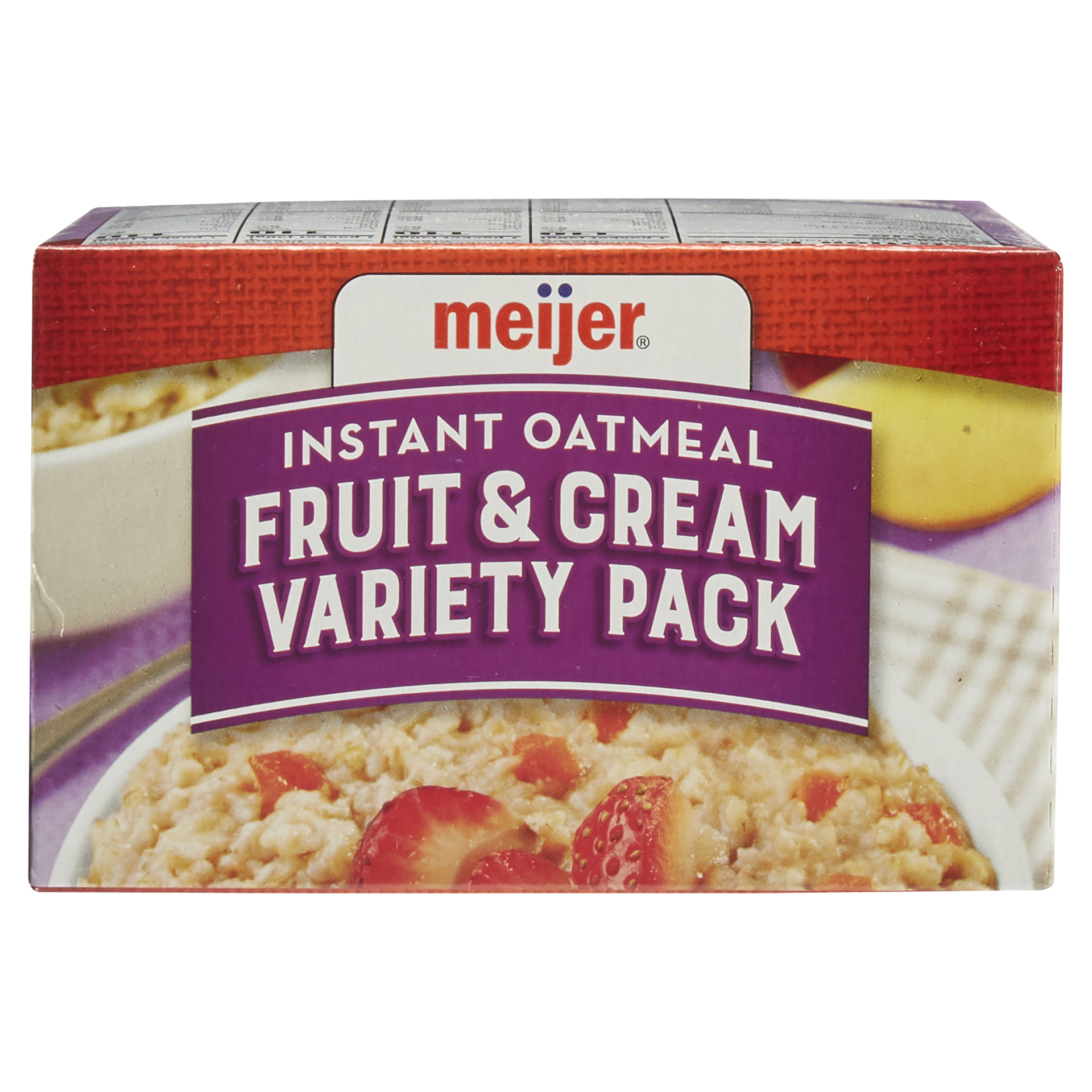 slide 17 of 29, Meijer Fruit & Cream Oatmeal Variety Pack, 10 ct