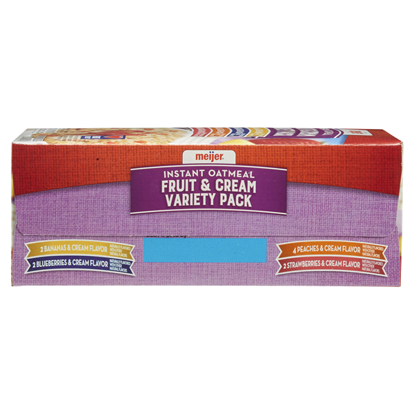 slide 24 of 29, Meijer Fruit & Cream Oatmeal Variety Pack, 10 ct