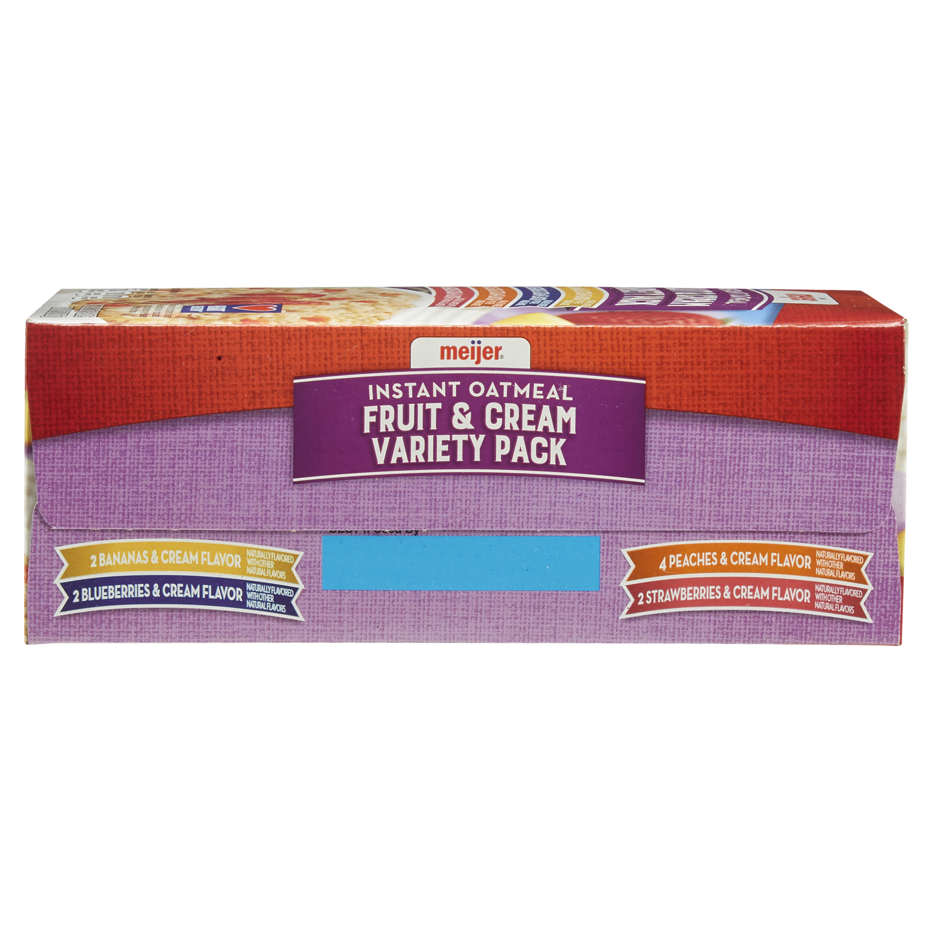 slide 25 of 29, Meijer Fruit & Cream Oatmeal Variety Pack, 10 ct
