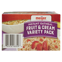 slide 27 of 29, Meijer Fruit & Cream Oatmeal Variety Pack, 10 ct