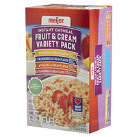 slide 7 of 29, Meijer Fruit & Cream Oatmeal Variety Pack, 10 ct