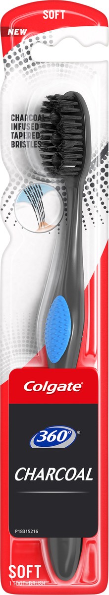 slide 6 of 7, Colgate 360 Charcoal Toothbrush Slimmer Tip Soft Bristles - 1 Ct., 1 ct