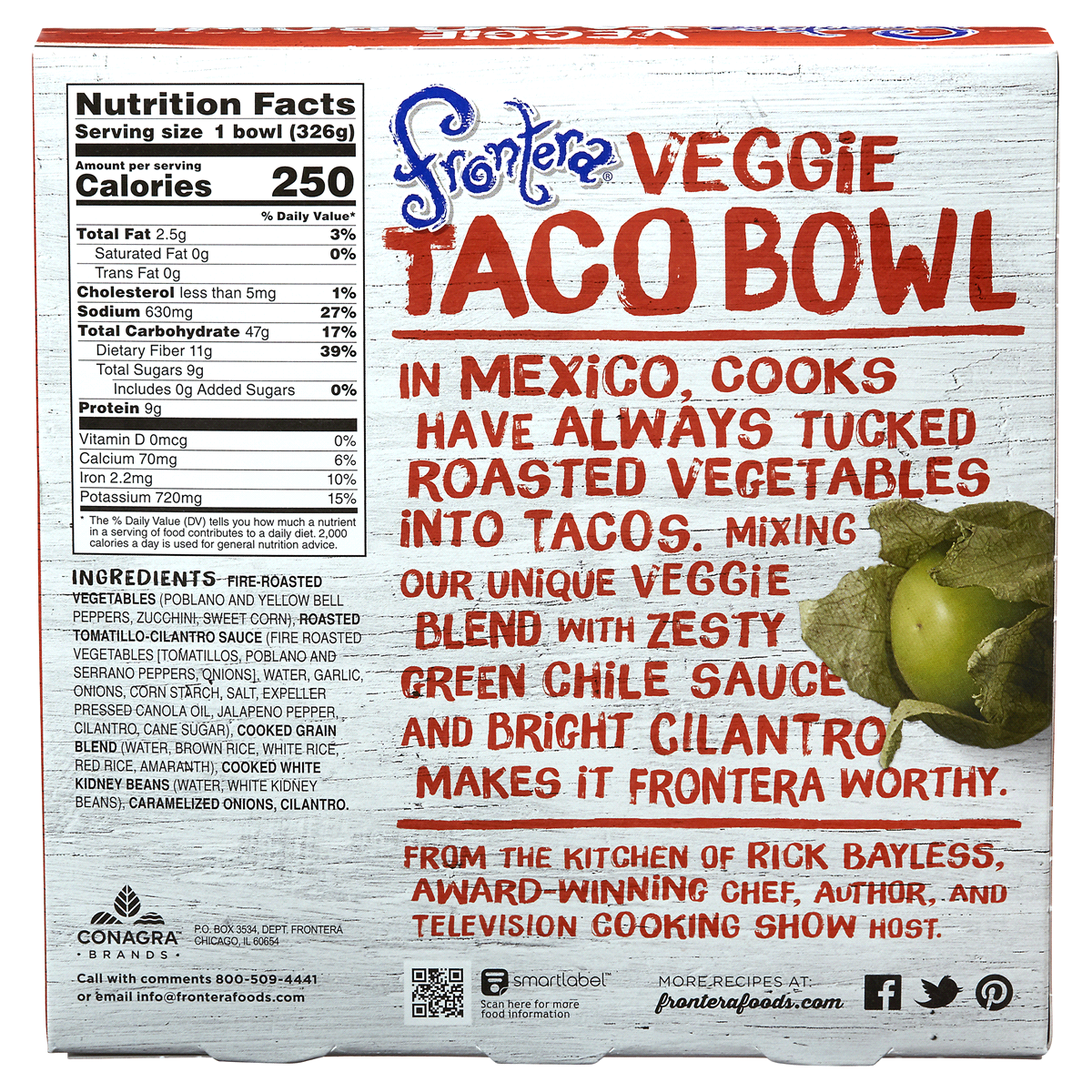 slide 2 of 2, Frontera Veggie Taco Bowl, 11.5 oz