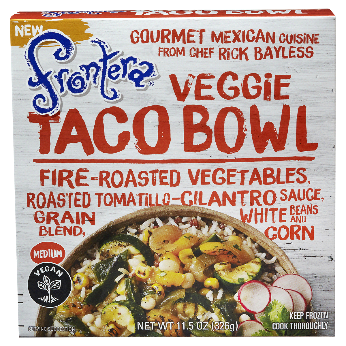 slide 1 of 2, Frontera Veggie Taco Bowl, 11.5 oz