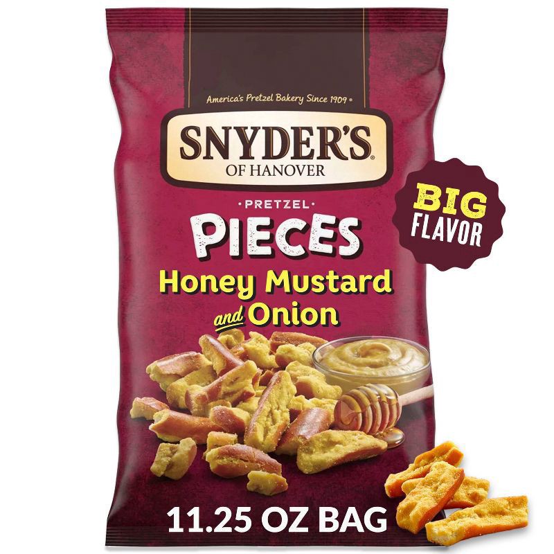 slide 1 of 5, Snyder's of Hanover Pretzel Pieces Honey Mustard and Onion - 11.25oz, 11.25 oz