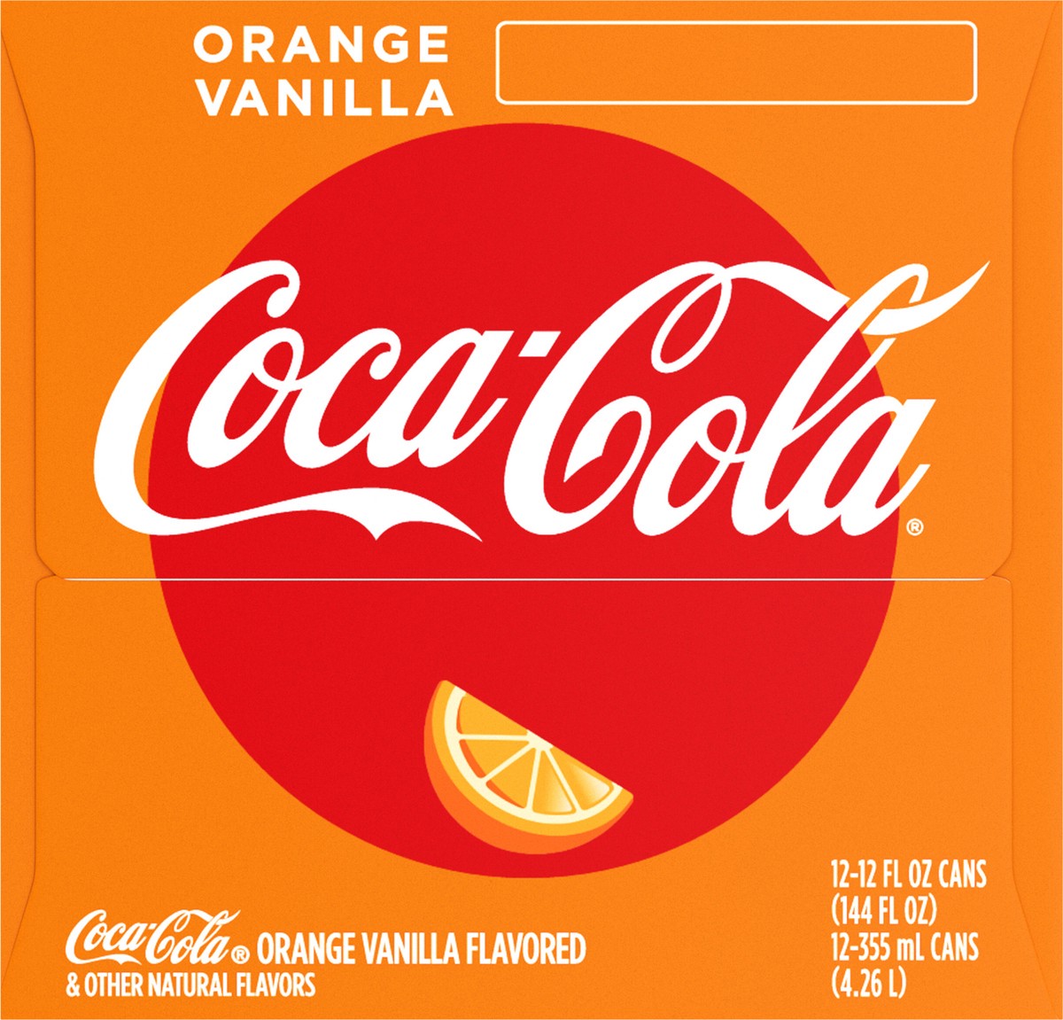 slide 3 of 9, Coca-Cola Orange Vanilla Soda Soft Drinks, 12 fl oz, 12 Pack, 12 ct; 12 fl oz