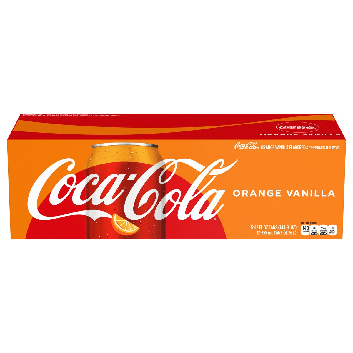 slide 1 of 9, Coca-Cola Orange Vanilla Fridge Pack Cans, 12 fl oz, 12 Pack, 12 ct; 12 oz
