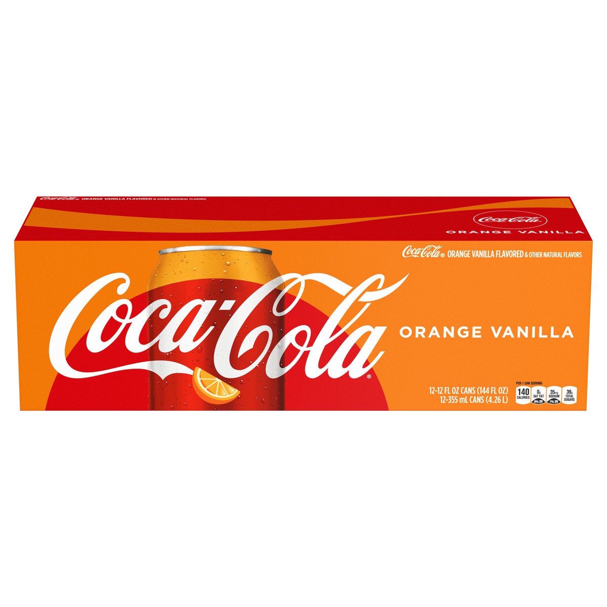 slide 1 of 9, Coca-Cola Orange Vanilla Fridge Pack Cans- 12 ct, 12 ct