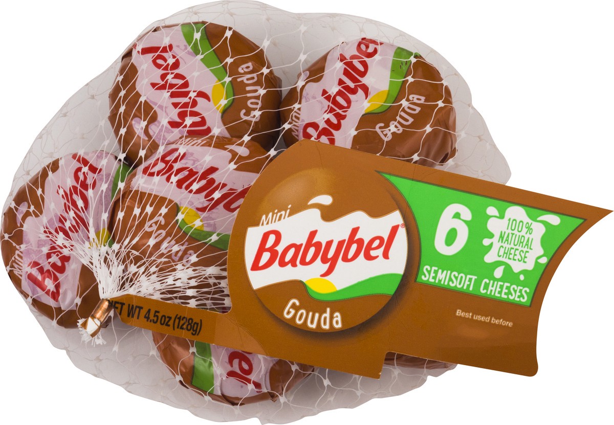 slide 6 of 9, Babybel Semisoft cheese, 6 ct