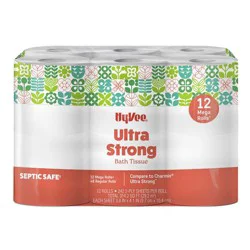 Hy-Vee Ultra Strong Bath Tissue, 12 Rolls