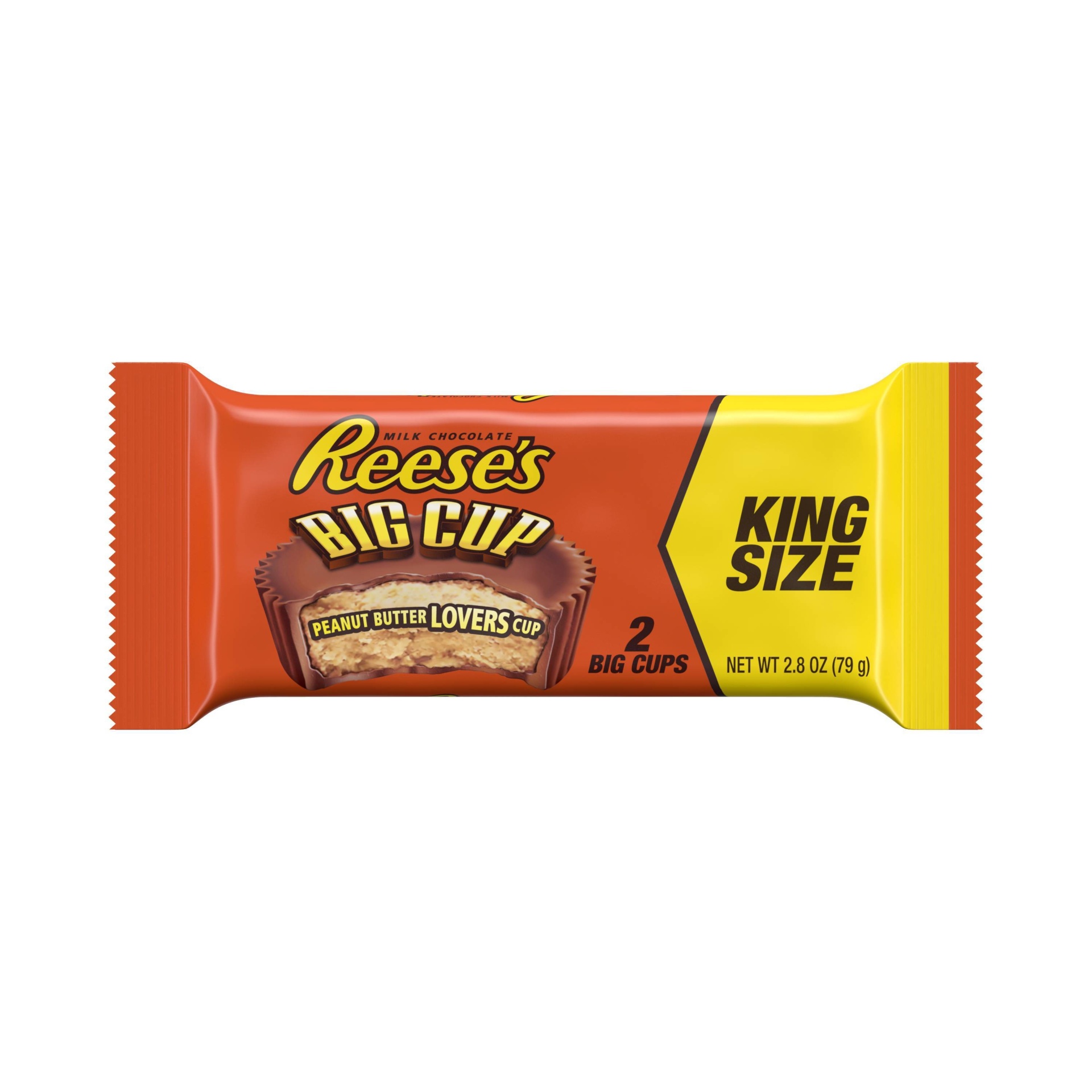 slide 1 of 1, Reese's King Size Big Cup Milk Chocolate Peanut Butter Cup , 2.8 oz