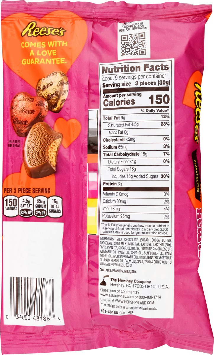 slide 3 of 11, Reese's Peanut Butter Hearts, 9.1 oz
