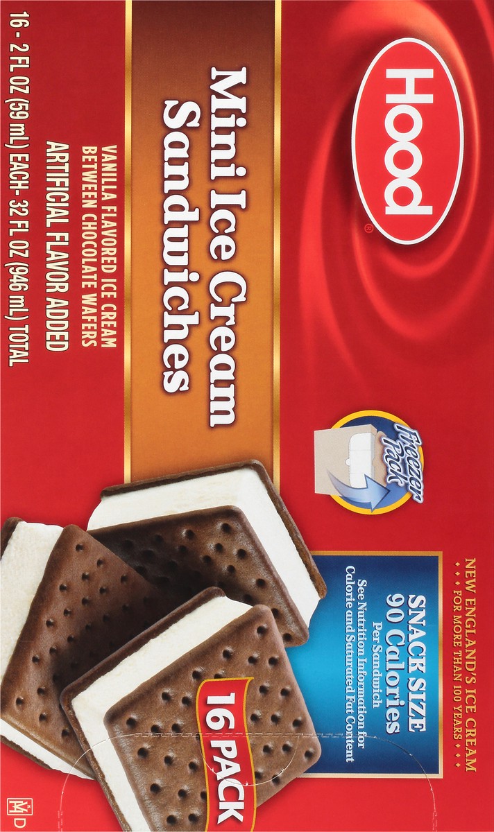 slide 2 of 10, Hood Mini Ice Cream Sandwich, 2 oz (Pack of 16), 16 ct