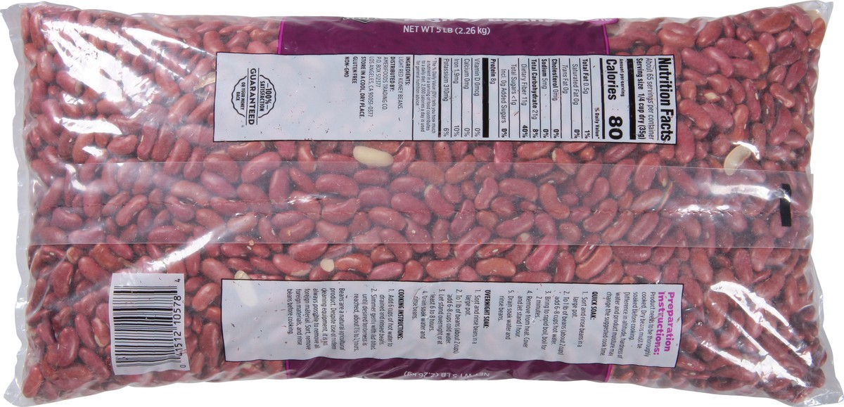 slide 14 of 14, First Street Kidney Beans Red Light, 5 lb