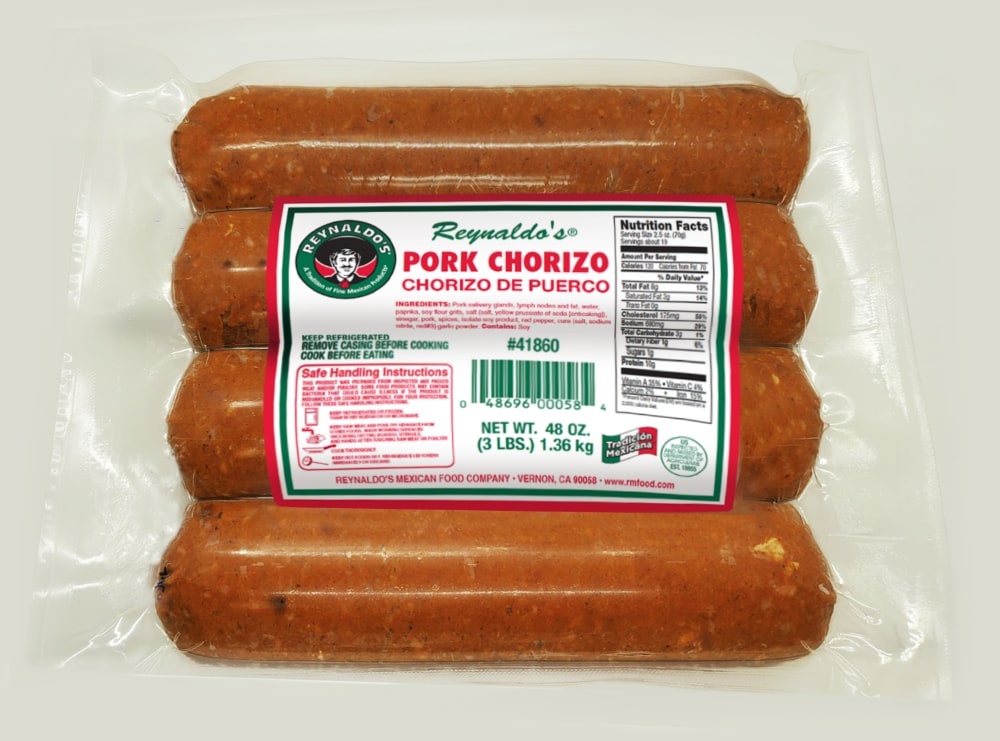 Reynaldo's Pork Chorizo 3 lb Shipt