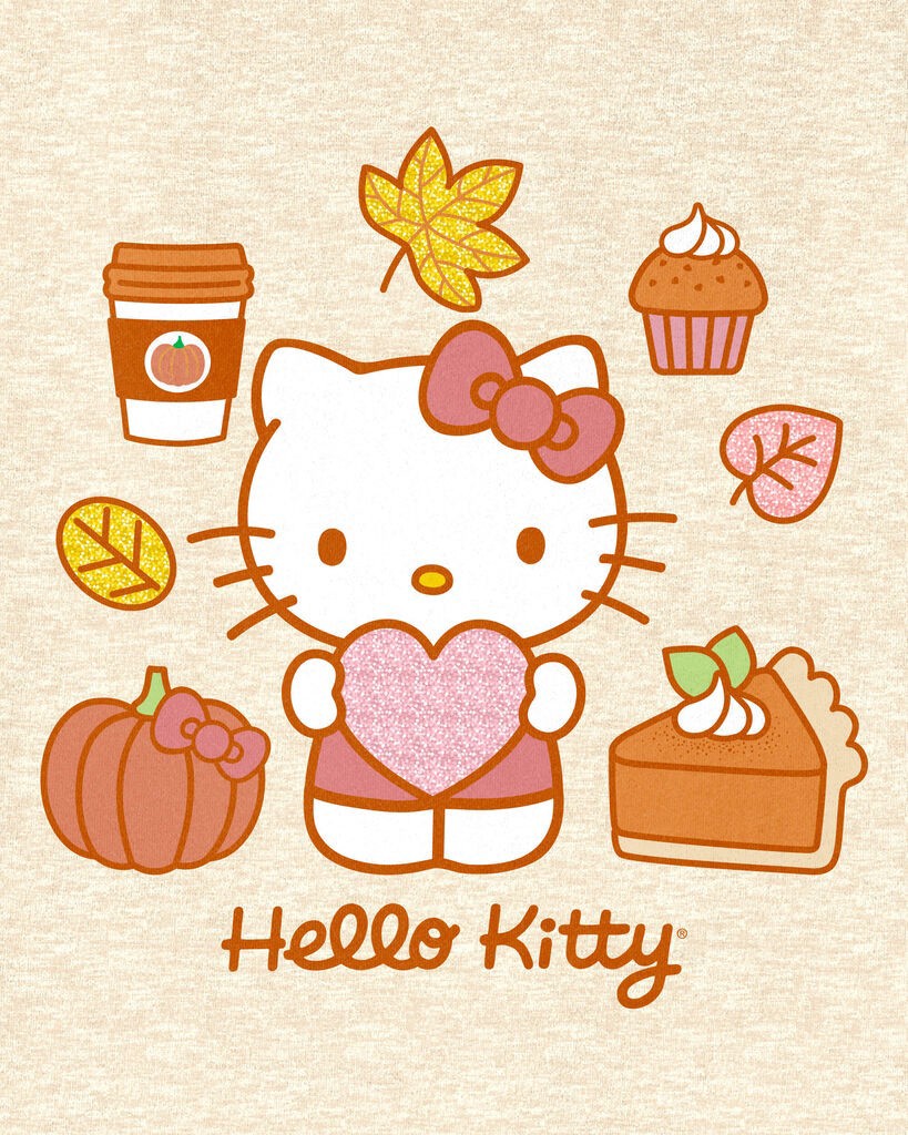 slide 2 of 2, Carter's Kid Hello Kitty Short-Sleeve Graphic Tee - Oatmeal Heather 7, 1 ct
